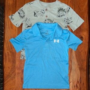 Under Armour Sky Blue Kids Polo Shirt
